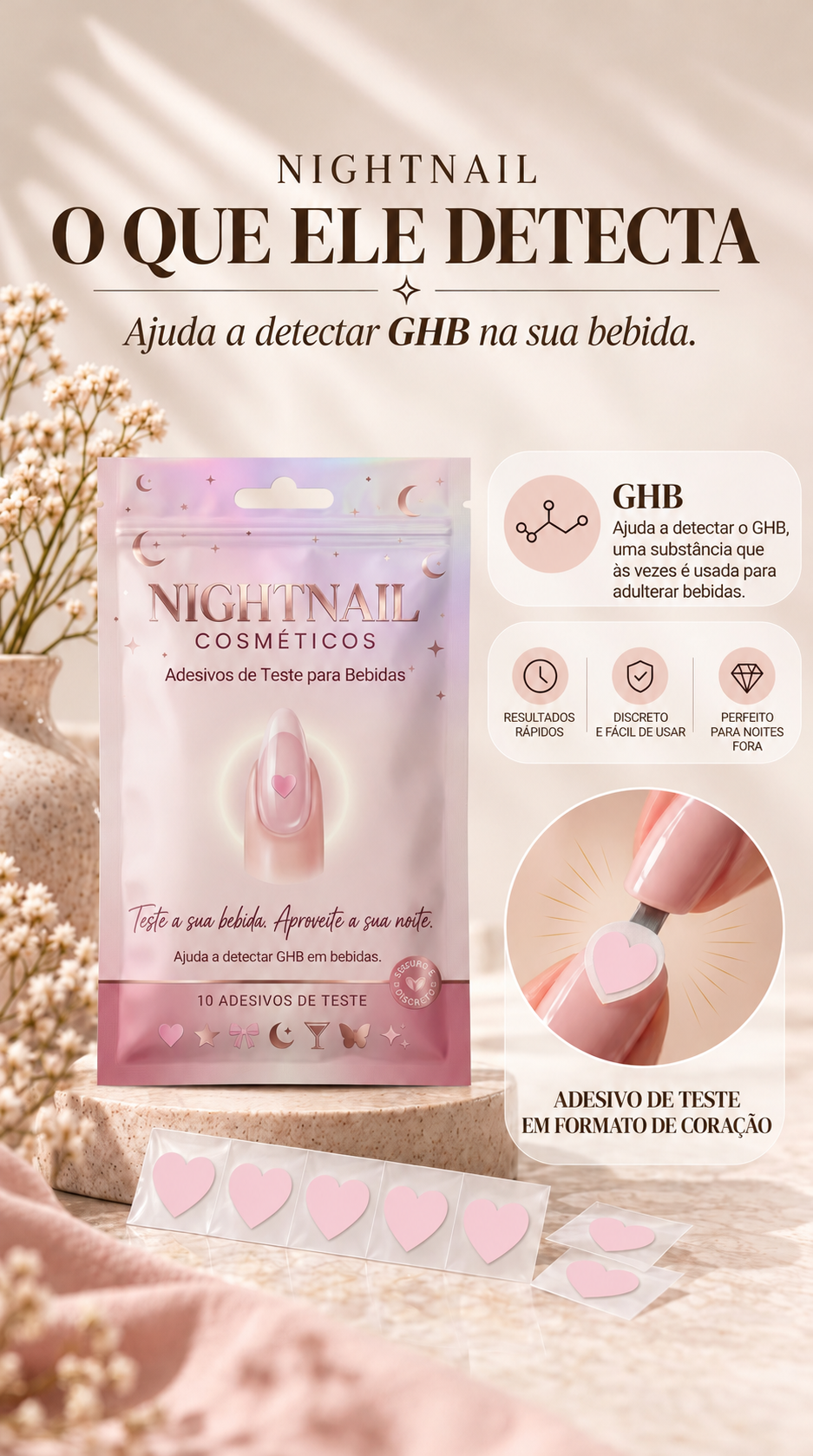 Night Nail — o que o adesivo detecta